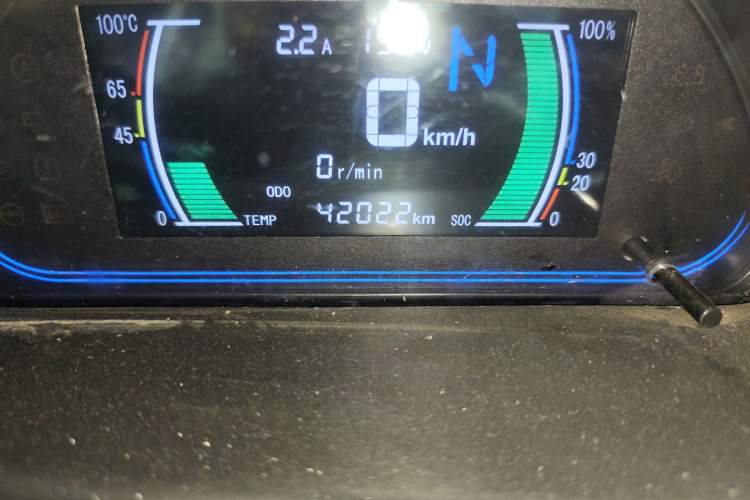 Used JMEV E200L 2018 E200L Standard Model (250 km) Odometer Close Up