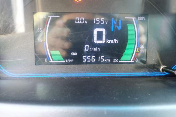 Used JMEV E200L 2018 E200L Standard Model (250 km) Odometer Close Up