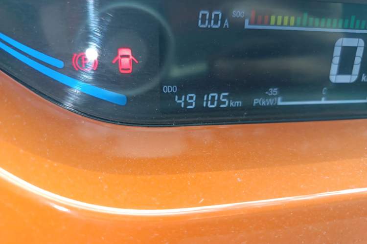 Used JMEV Ezi EV3 2021 Xiaolaidi Yuerun Model Odometer Close Up