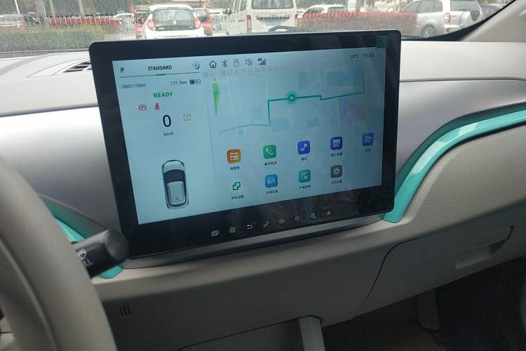Used JMEV Ezi EV3 2025 Plus 330KM Comfort Version Audio And AC Panel