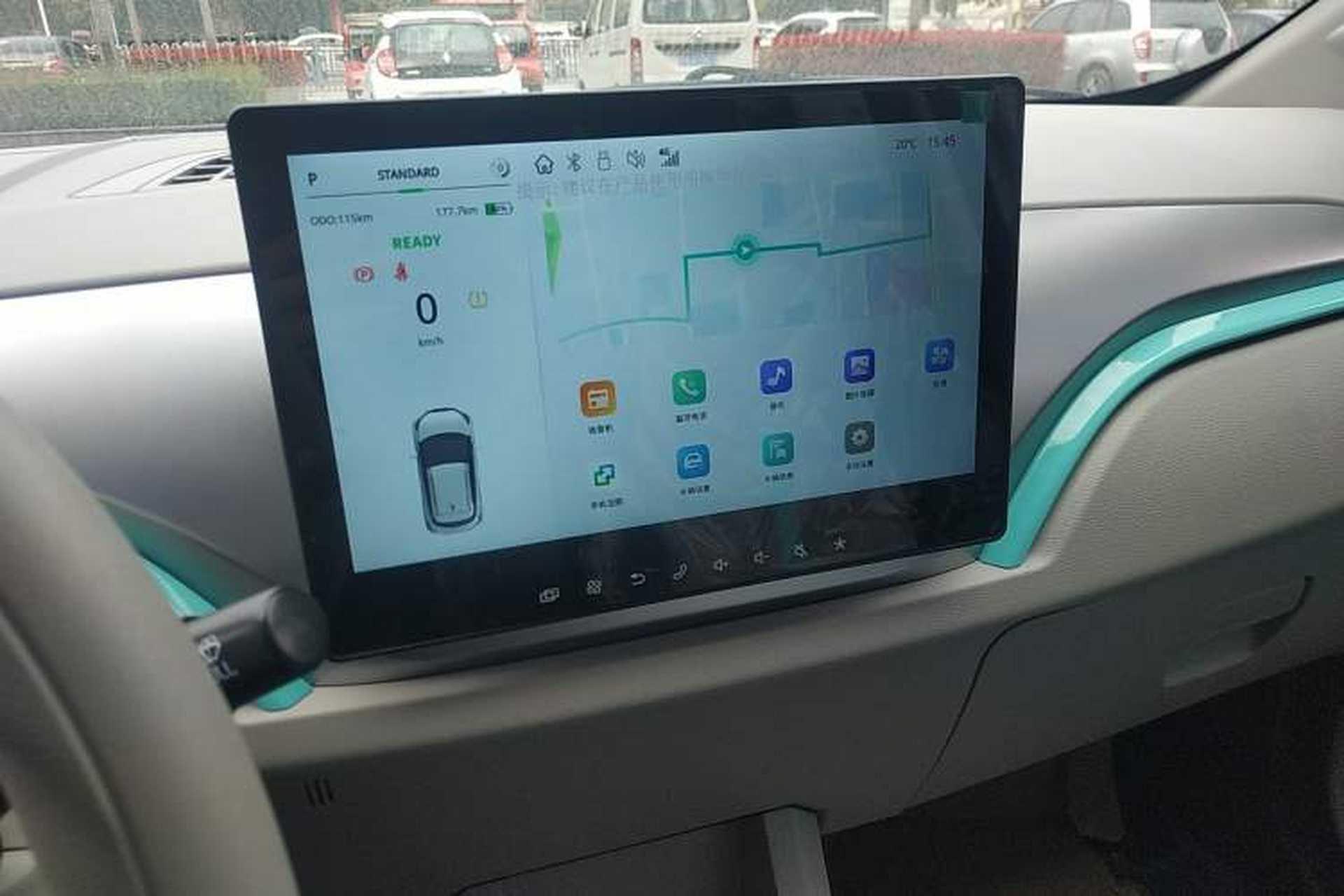 Used JMEV Ezi EV3 2025 Plus 330KM Comfort Version Audio And AC Panel