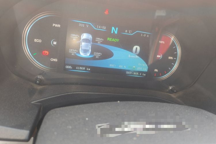 Used JMEV Ezi EX5 2018 Enjoyment Model Odometer Close Up