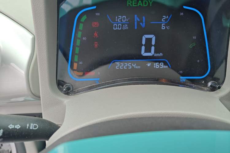 Used JMEV Xiao Qilin 2023 Joyful Edition 201km Comfort Model Odometer Close Up