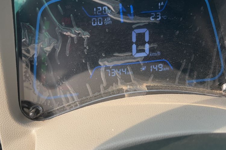 Used JMEV Xiao Qilin 2024 201 km Luxury Version Odometer Close Up
