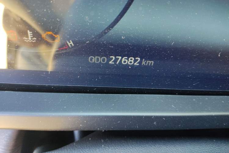 Used Juntian Black Warrior Youth 2023 2.0T Gasoline Standard Edition Odometer Close Up