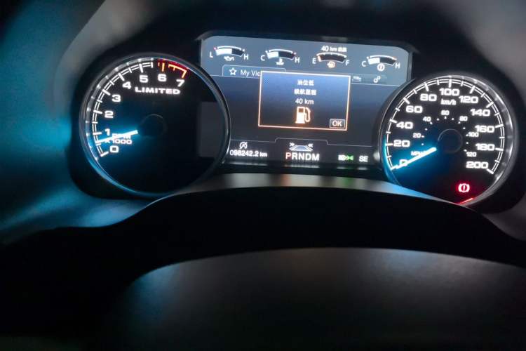 Used Juntian Yongmengzhe 2020 3.5T Luxury Edition Odometer Close Up