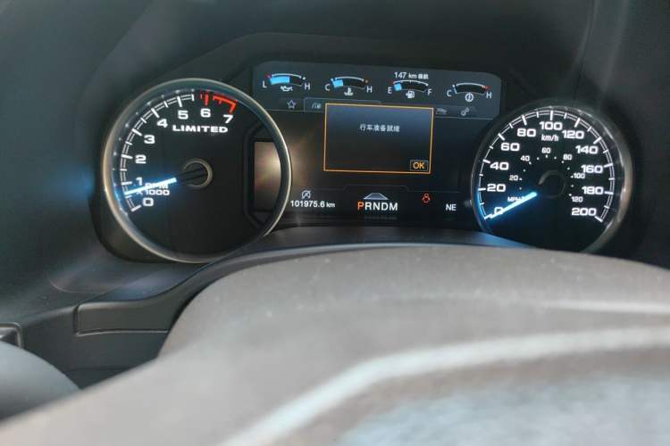 Used Juntian Yongmengzhe 2020 3.5T Luxury Edition Odometer Close Up