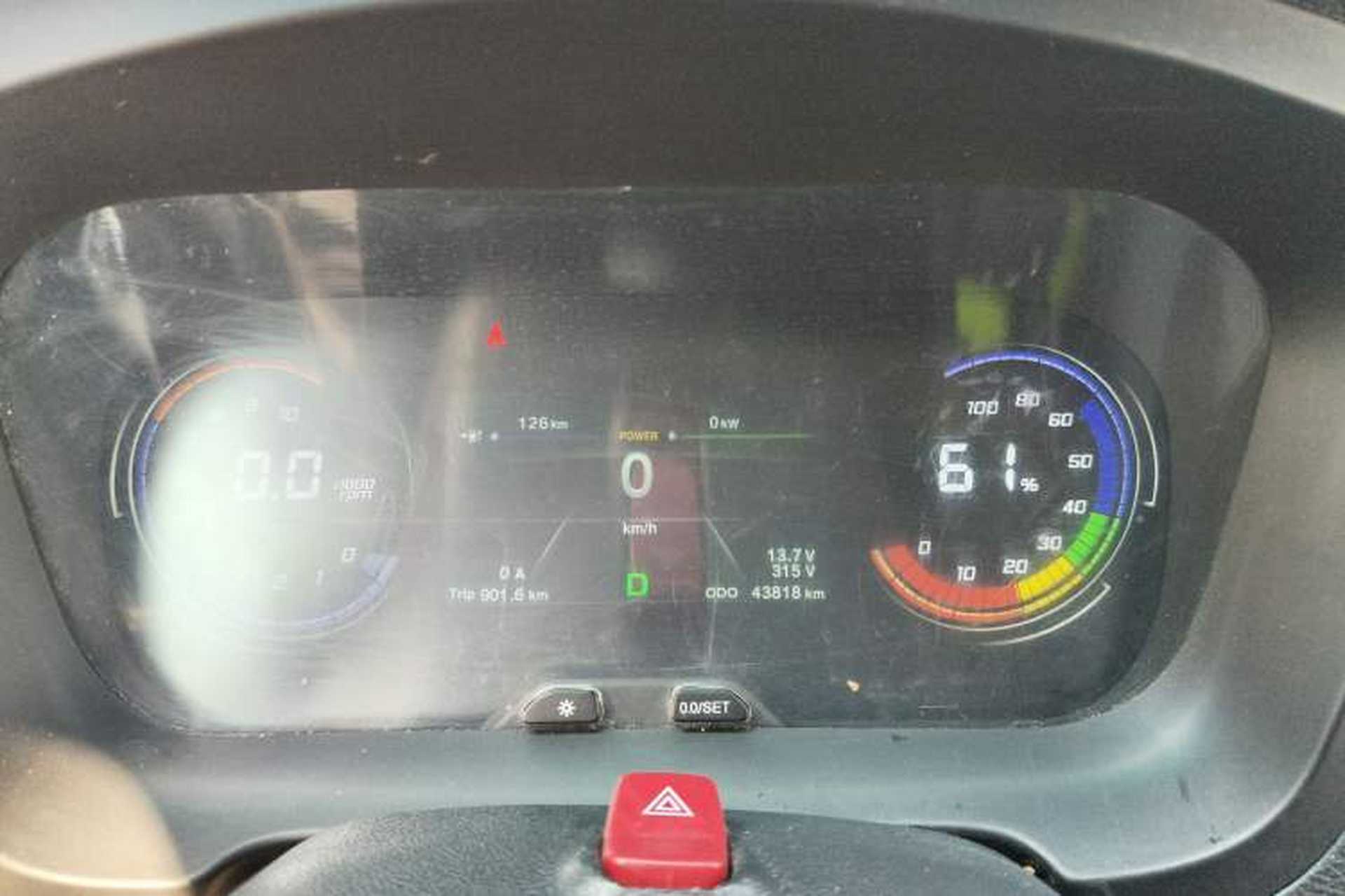 Used Kama Ruiteng 2023 Flatbed Truck Odometer Close Up