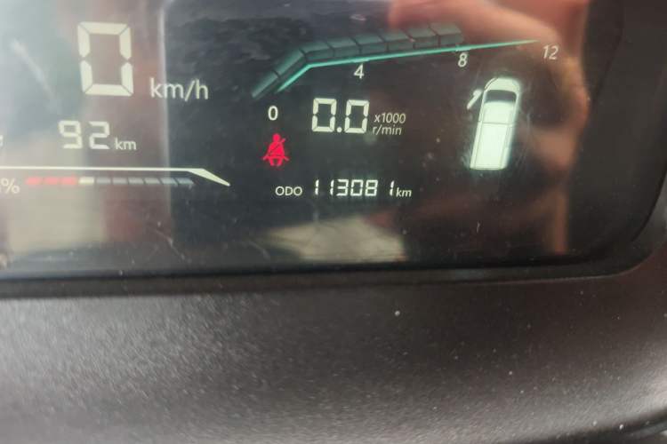 Used Karry Dolphin EV 2021 Upgraded Smart Enjoyment Model Odometer Close Up