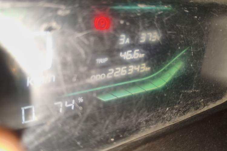 Used Karry Dolphin EV 2021 Base Model Smart Enjoyment Version Odometer Close Up