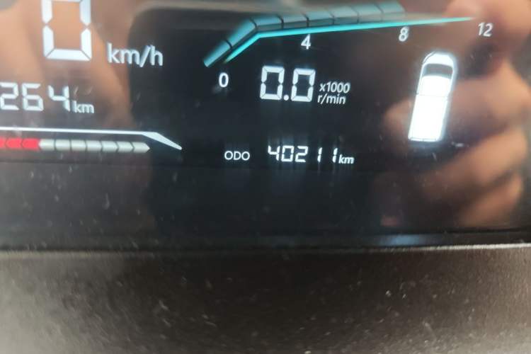 Used Karry Dolphin EV 2021 Upgraded Smart Enjoyment Model Odometer Close Up
