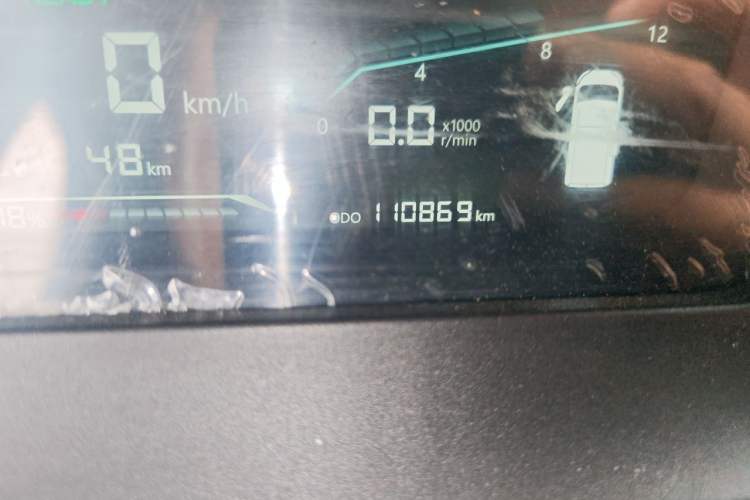 Used Karry Dolphin EV 2021 Upgraded Smart Enjoyment Model Odometer Close Up