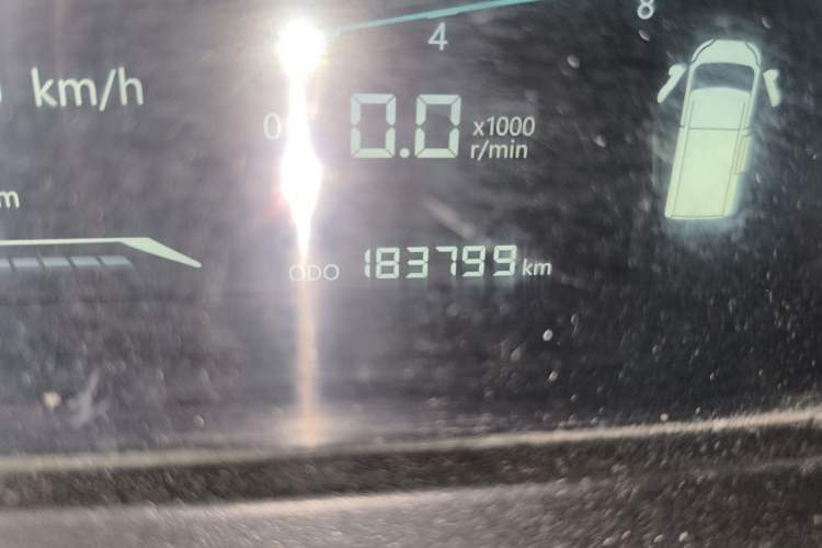 Used Karry Dolphin EV 2023 Wealth Edition Odometer Close Up
