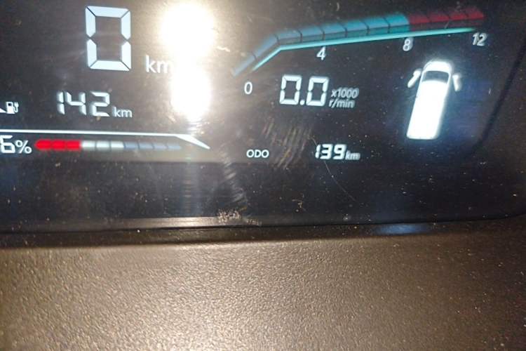 Used Karry Dolphin EV 2025 Economy Version Odometer Close Up