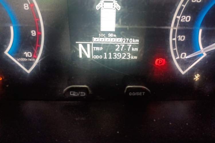 Used Karry Jiangtun 2022 Jiangshun No.1 Ultra-Performance Edition by Guoxuan Hi-Tech Odometer Close Up
