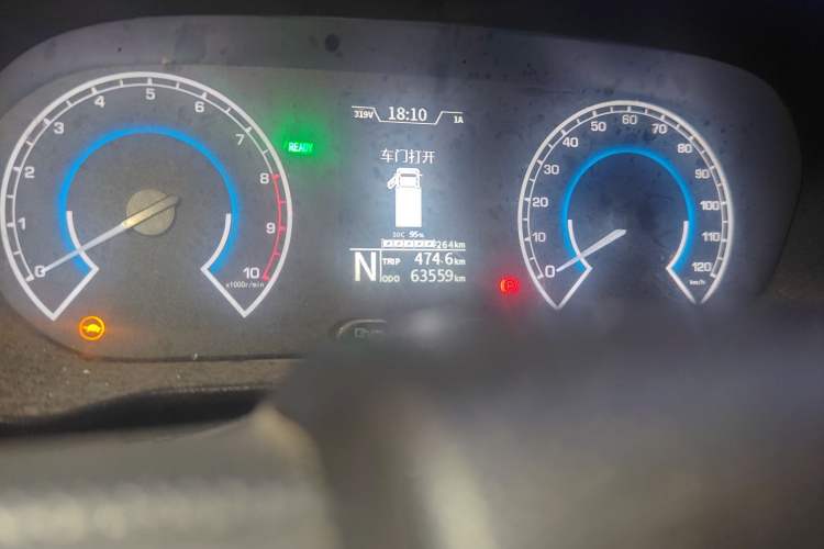 Used Karry Jiangtun 2022 Jiangshun No.1 Ultra-Performance Edition by Guoxuan Hi-Tech Odometer Close Up