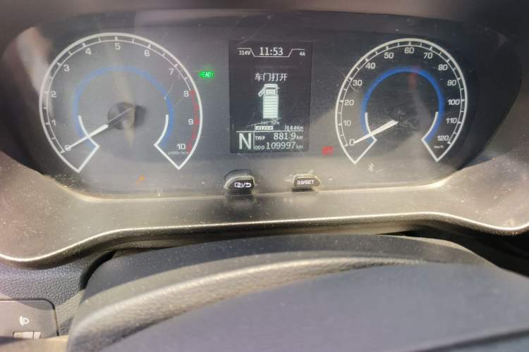 Used Karry Jiangtun 2022 Jiangshun No.1 Ultra-Performance Edition by Guoxuan Hi-Tech Odometer Close Up