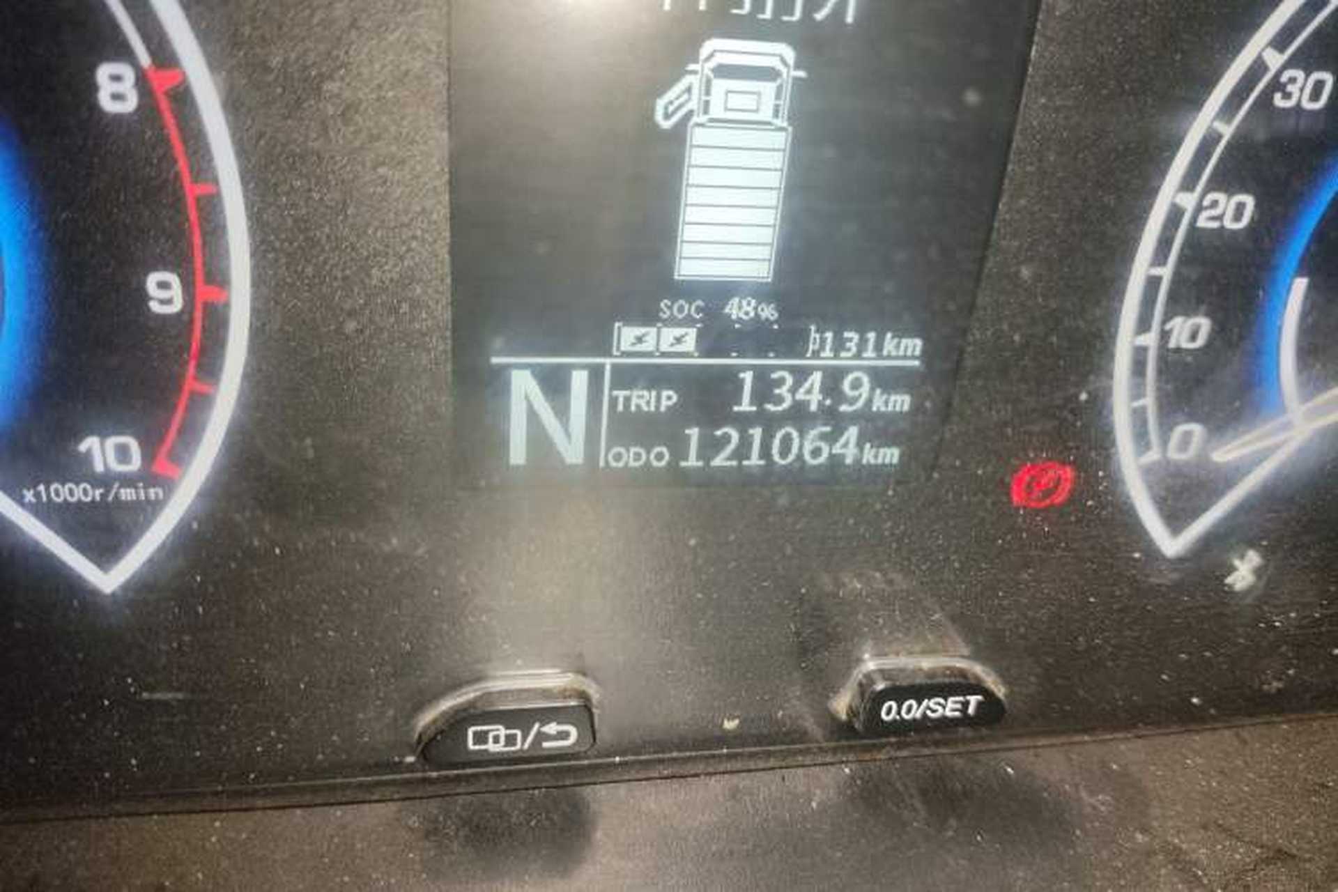 Used Karry Jiangtun 2022 Jiangshun No.1 Ultra-Performance Edition by Guoxuan Hi-Tech Odometer Close Up
