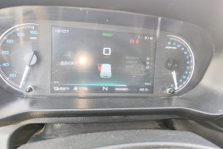 Used Karry Jiangtun 2023 Wide-body Edition AVIC Lithium Battery 38.64 kWh Instrument Cluster