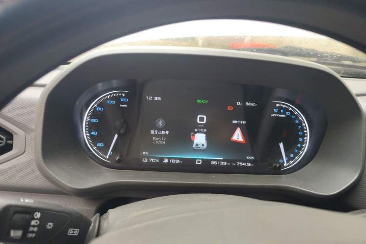 Used Karry Jiangtun E5 2024 268 km Range Open-Window 6-Seater Version Instrument Cluster
