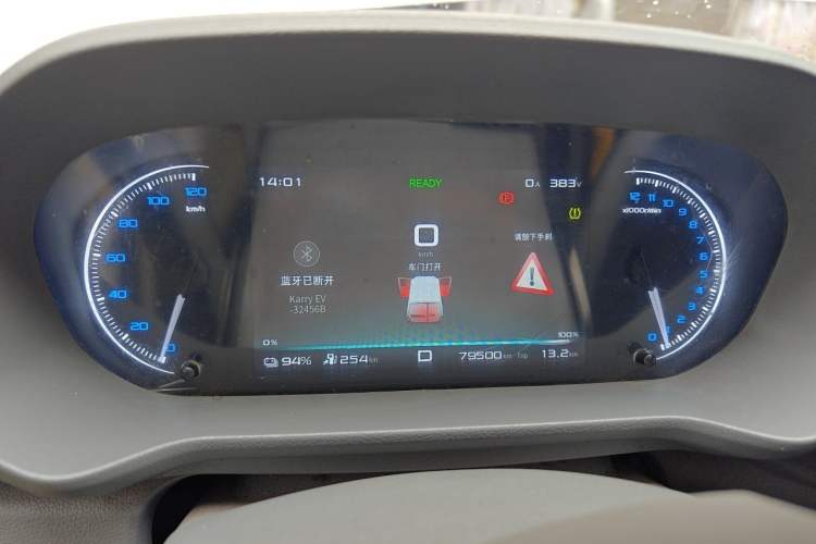 Used Karry Jiangtun E5 2024 268 km Range Open-Window 6-Seater Version Instrument Cluster