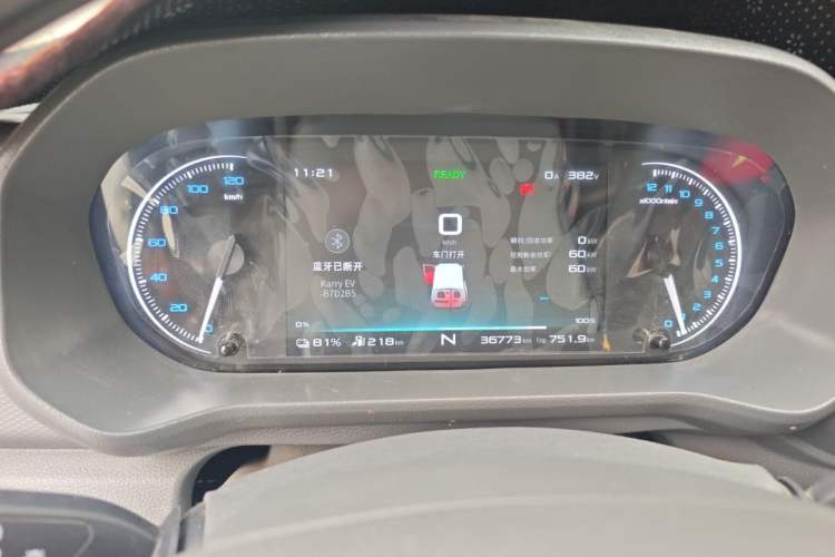 Used Karry Jiangtun E5 2024 268 km Range Open-Window 6-Seater Version Instrument Cluster