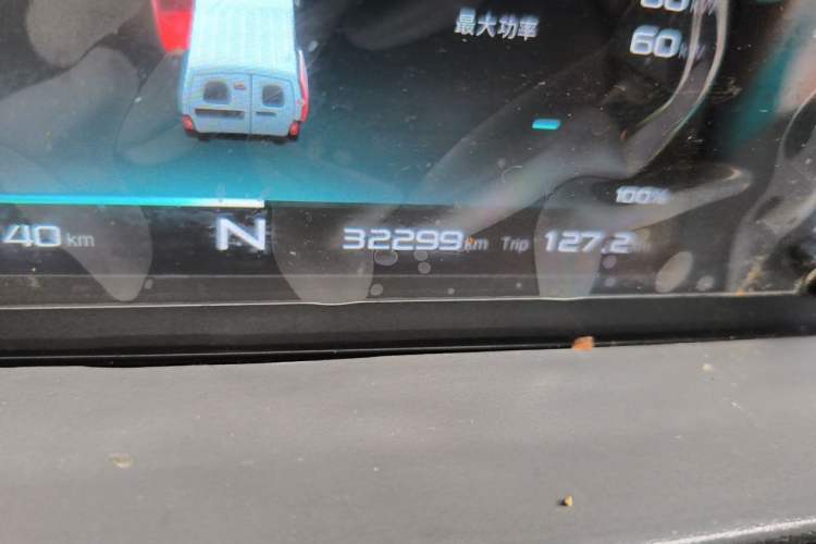 Used Karry Jiangtun E5 2024 268 km Range Open-Window 6-Seater Version Odometer Close Up