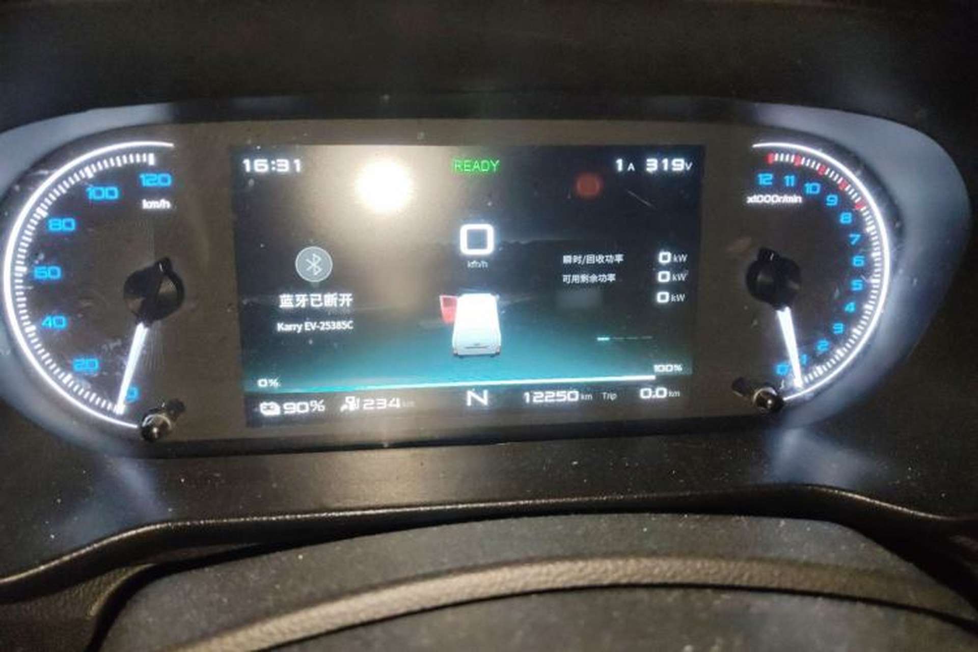 Used Karry Jiangtun E6 2024 AVIC 38.64 kWh Wide-body Edition Instrument Cluster