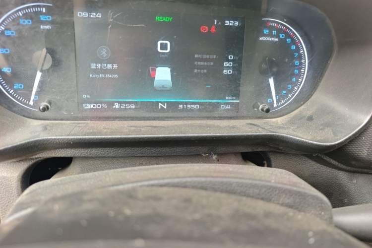 Used Karry Jiangtun E6 2024 Gotion 38.7 kWh Kuaxin Edition Odometer Close Up