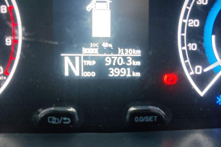 Used Karry Jiangtun E6 2026 Model Guoxuan 40.55kWh Wide-Heart Edition Odometer Close Up