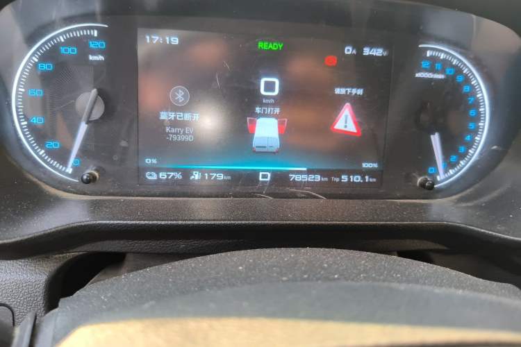Used Karry Jiangtun E7 2024 Mingchuang 6-Seater Version Odometer Close Up