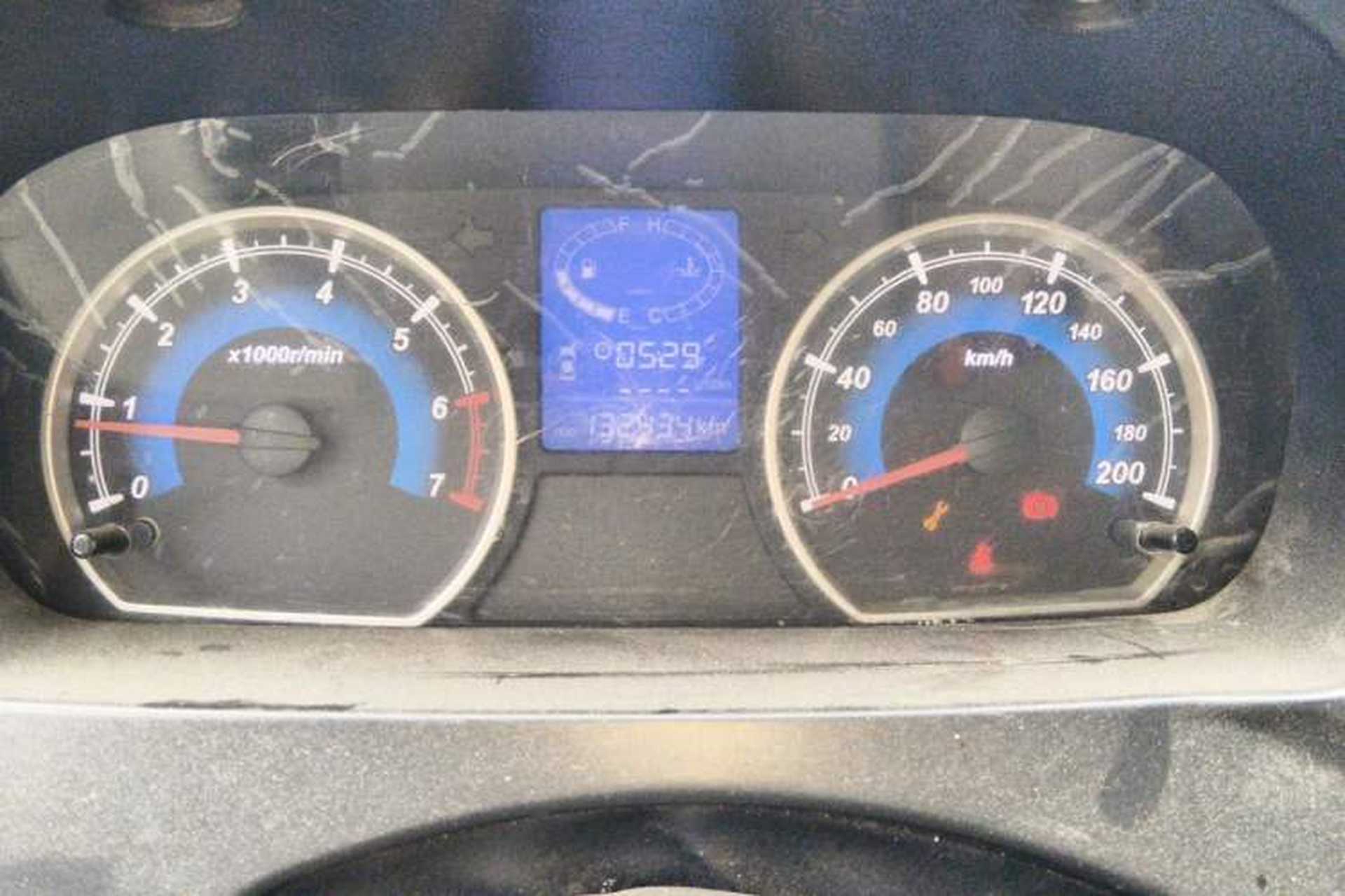 Used Karry K50 2015 1.5L Manual Comfort Model Odometer Close Up