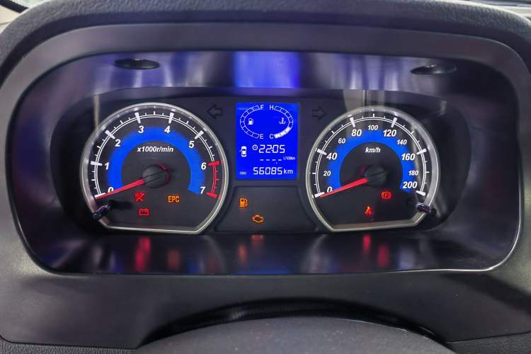 Used Karry K50 2015 1.5L Manual Luxury Model Odometer Close Up