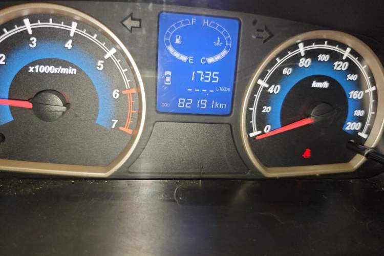 Used Karry K50 2015 1.5L Manual Luxury Model Odometer Close Up