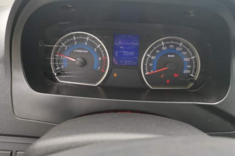Used Karry K50 2015 1.5L Manual Luxury Model Odometer Close Up