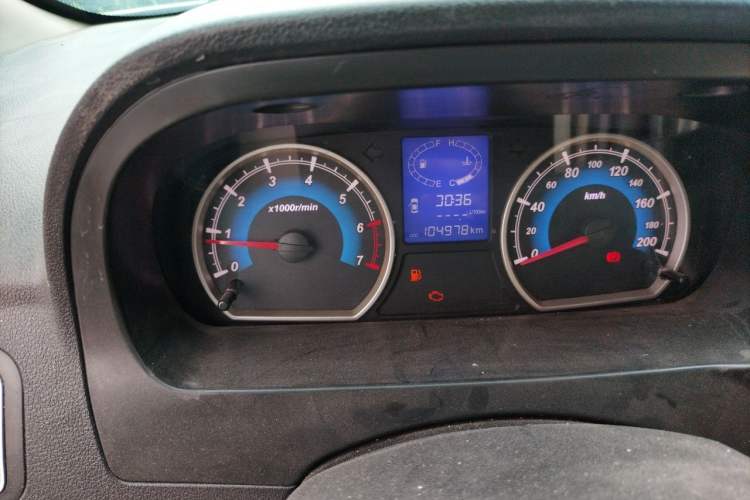 Used Karry K50 2015 1.5L Manual Luxury Model Odometer Close Up
