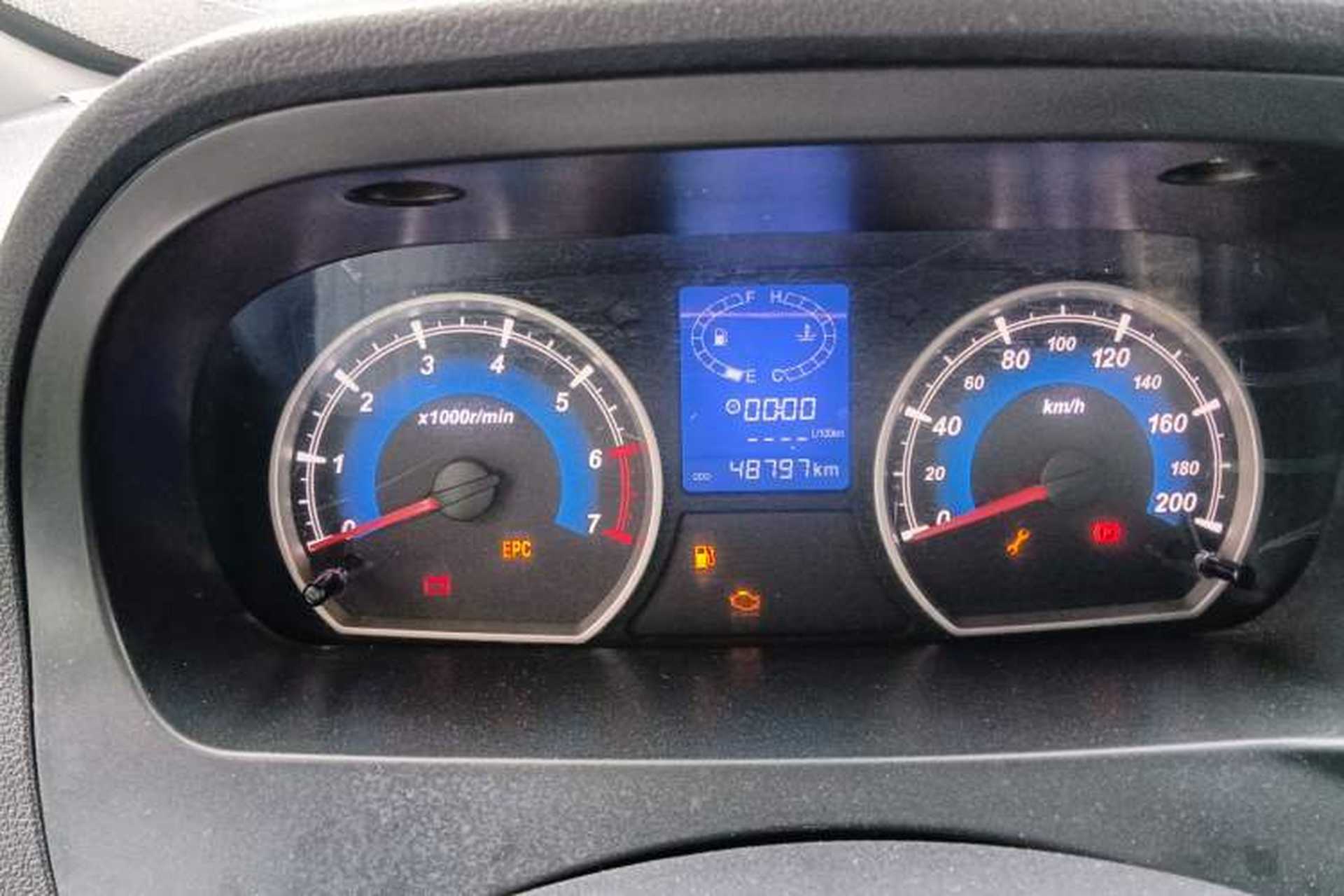 Used Karry K50 2015 1.5L Manual Comfort Model Odometer Close Up