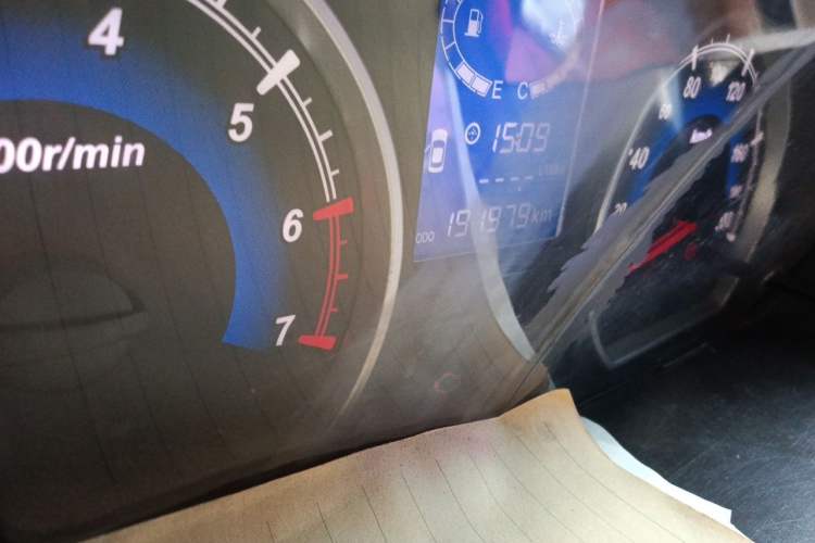 Used Karry K50 2015 1.5L Manual Luxury Model Odometer Close Up