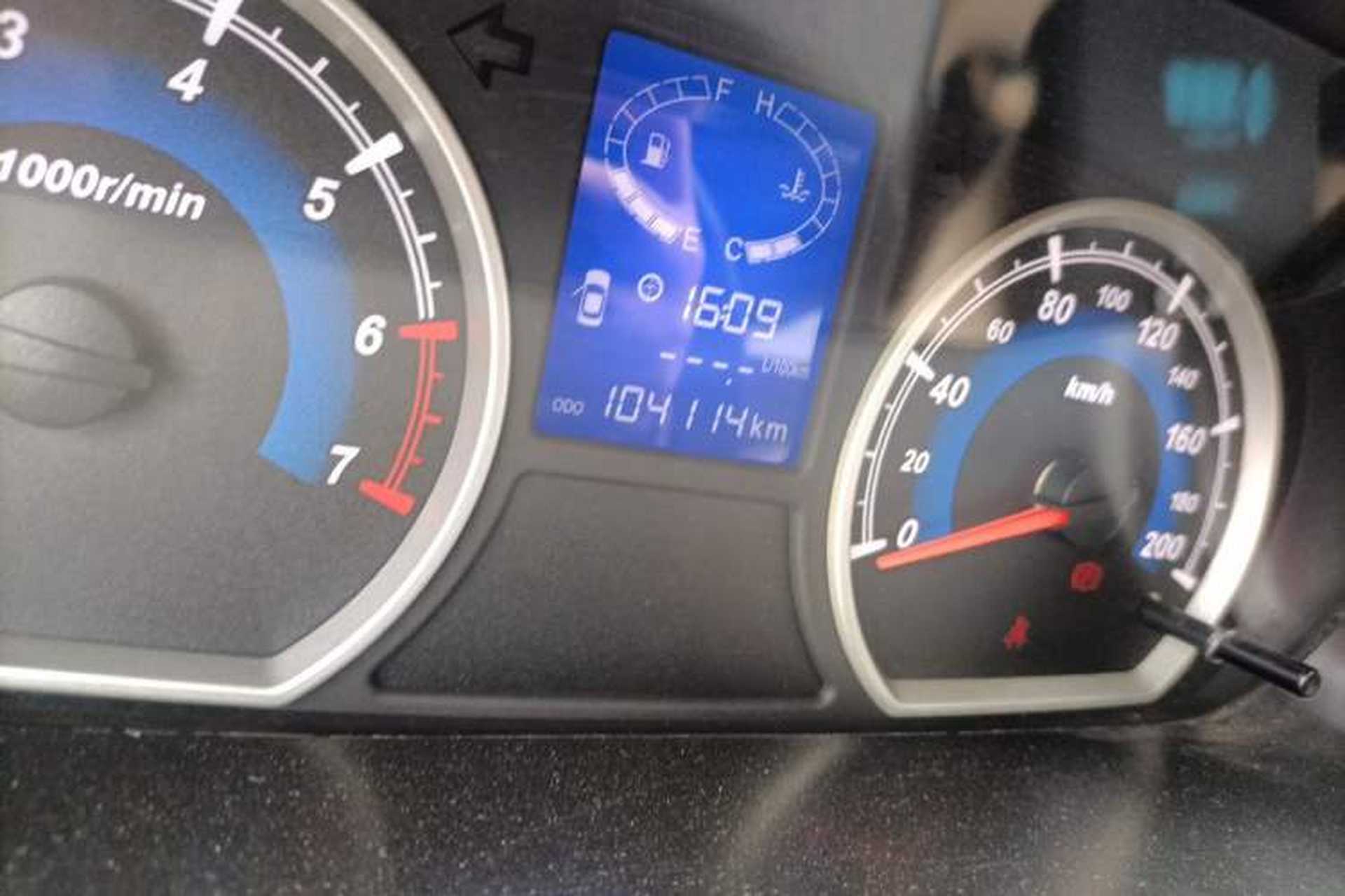 Used Karry K50 2015 1.5L Manual Comfort Model Odometer Close Up