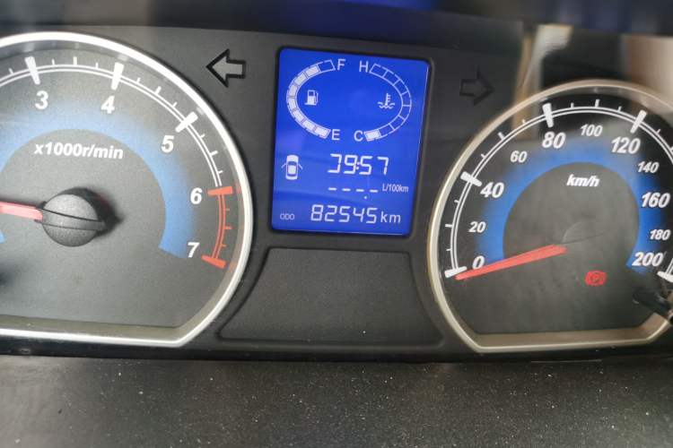Used Karry K50 2015 1.5L Manual Luxury Model Odometer Close Up