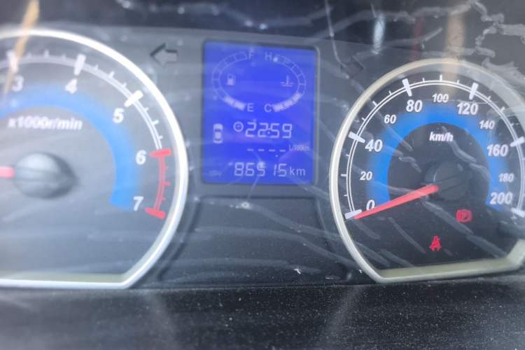 Used Karry K50  Odometer Close Up