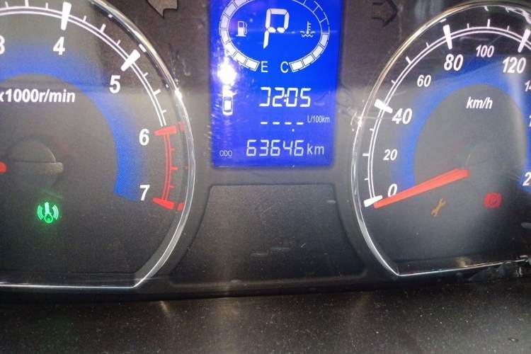 Used Karry K50 2016 K50S 1.5L Automatic Luxury Model Odometer Close Up
