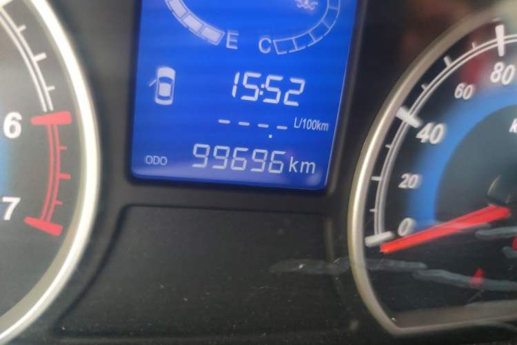 Used Karry K50 2016 K50S 1.5L Manual Luxury Model Odometer Close Up