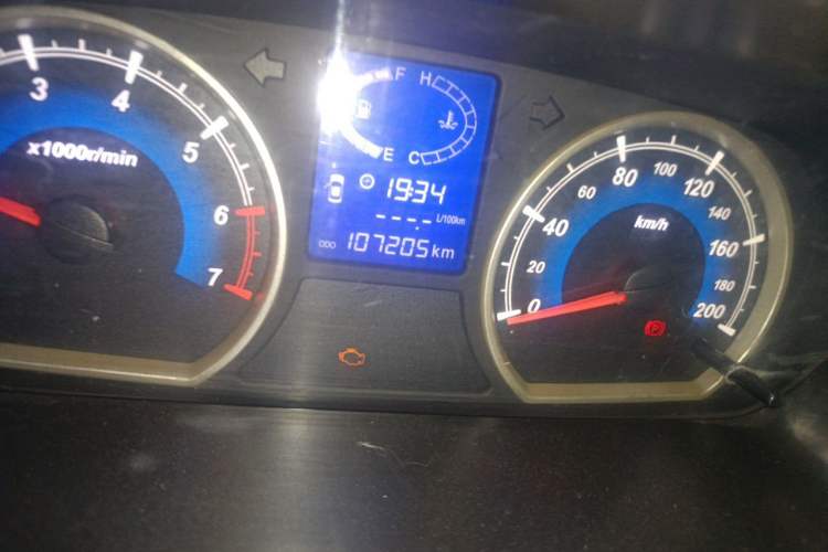 Used Karry K50 2016 K50S 1.5L Manual Luxury Model Odometer Close Up