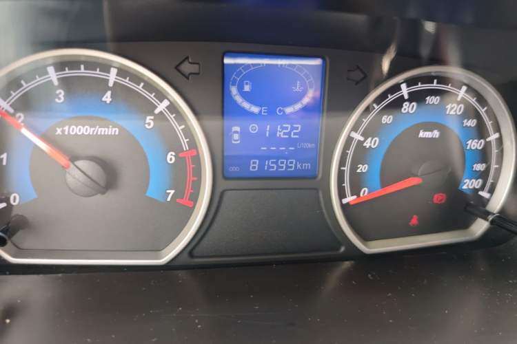 Used Karry K50 2016 K50S 1.5L Manual Luxury Model Odometer Close Up