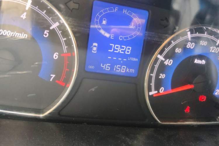 Used Karry K50  Odometer Close Up