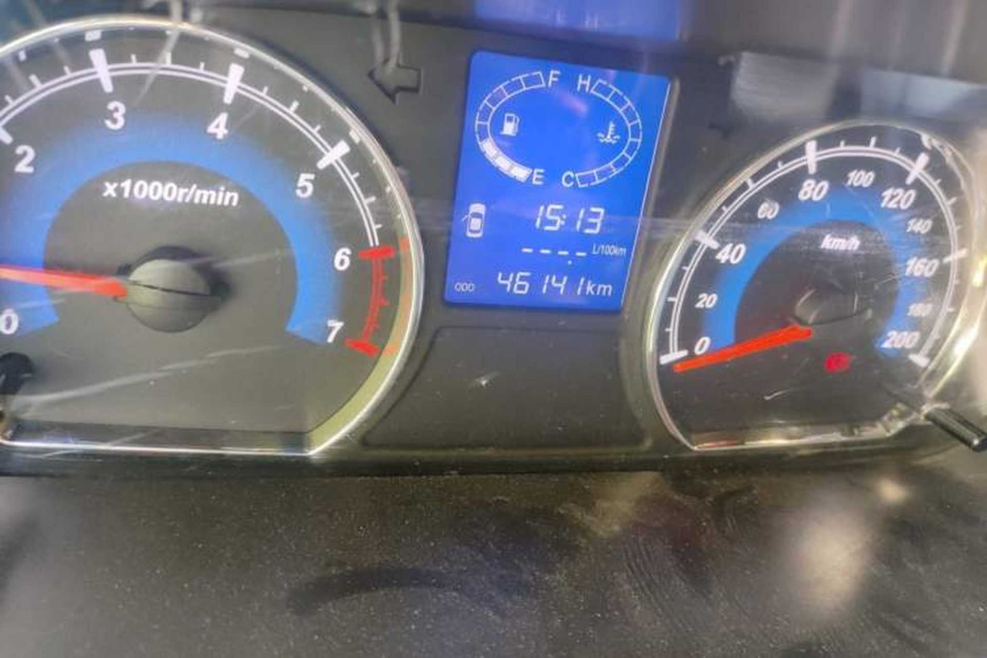 Used Karry K50  Odometer Close Up