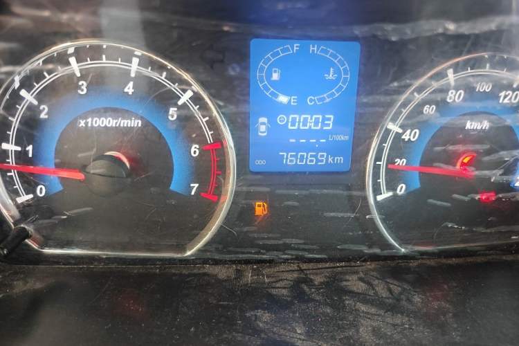 Used Karry K50  Odometer Close Up