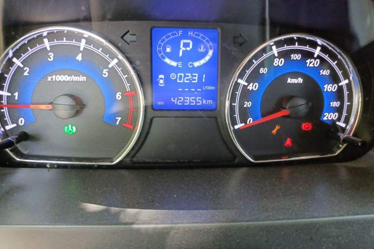 Used Karry K50  Odometer Close Up