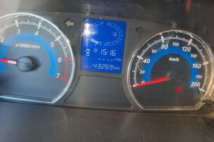 Used Karry K50  Odometer Close Up